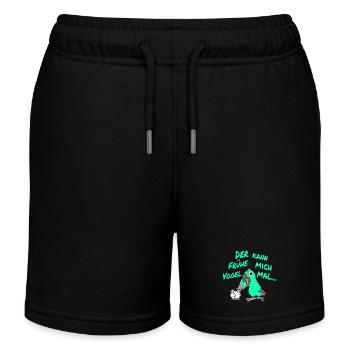 Der Frühe Vogel kann mich mal !!! - Kinder Organic Joggingshorts Mini Bolter von Stanley/Stella - Schwarz - Vorne