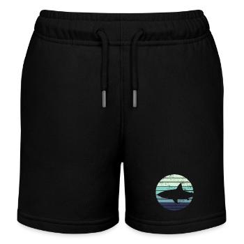 Requins requins - Short de jogging enfant bio Stanley/Stella - noir - Devant