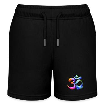 Om arcenciel Aquarell - Kinder Organic Joggingshorts Mini Bolter von Stanley/Stella - Schwarz - Vorne