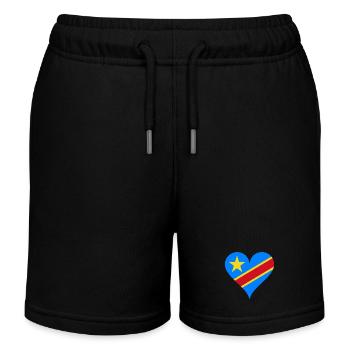 I Love Congo - Short de jogging enfant bio Stanley/Stella - noir - Devant
