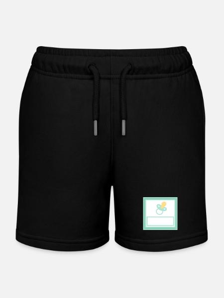 Personnalisez votre propre modèle de bébé - Short de jogging enfant bio Stanley/Stella - noir