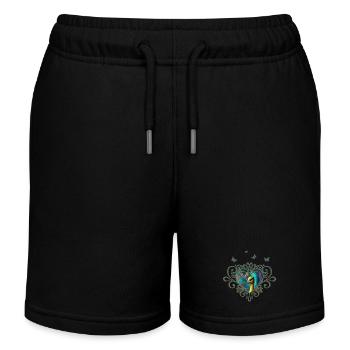 Schau dir mein wunderbares Fantasietier an - Kinder Organic Joggingshorts Mini Bolter von Stanley/Stella - Schwarz - Vorne