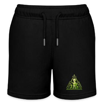 Retour à l'école - vert - Short de jogging enfant bio Stanley/Stella - noir - Devant