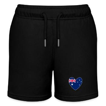Das Herz Australiens - Kinder Organic Joggingshorts Mini Bolter von Stanley/Stella - Schwarz - Vorne