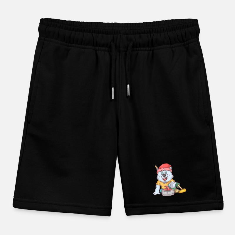 Curling Eisbär Kinder Organic Joggingshorts Mini Bolter von Stanley/Stella