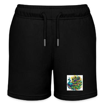 Paon - Short de jogging enfant bio Stanley/Stella - noir - Devant