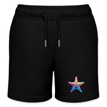 Étoile de mer - Short de jogging enfant bio Stanley/Stella - noir - Devant