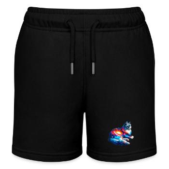 Chat - Short de jogging enfant bio Stanley/Stella - noir - Devant