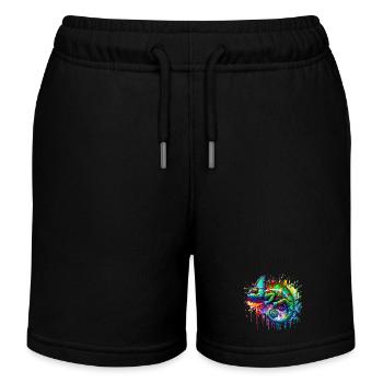 Caméléon - Short de jogging enfant bio Stanley/Stella - noir - Devant