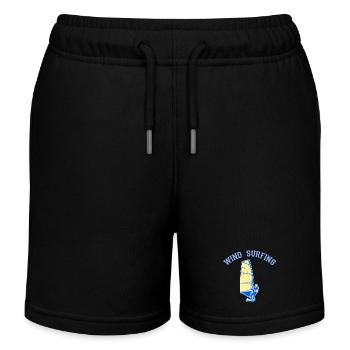 Planche à voile - Short de jogging enfant bio Stanley/Stella - noir - Devant