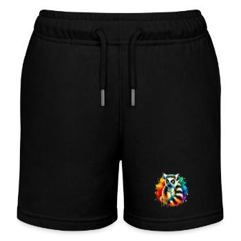 Lemur - Kids Organic Sweat Shorts by Stanley/Stella - black - Front