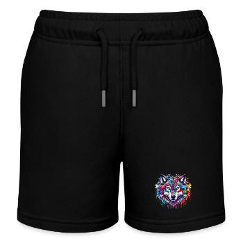 Loup - Short de jogging enfant bio Stanley/Stella - noir - Devant
