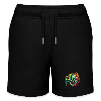 Caméléon - Short de jogging enfant bio Stanley/Stella - noir - Devant