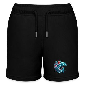 Dauphin - Short de jogging enfant bio Stanley/Stella - noir - Devant