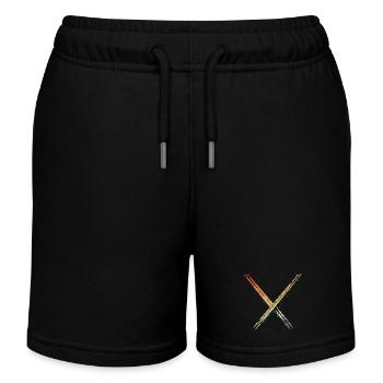 Drumsticks Vintage Look - Kinder Organic Joggingshorts Mini Bolter von Stanley/Stella - Schwarz - Vorne
