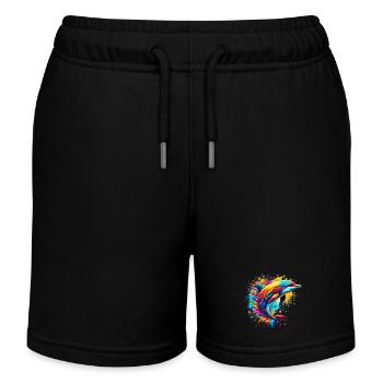 Dauphin - Short de jogging enfant bio Stanley/Stella - noir - Devant
