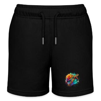 Tortue - Short de jogging enfant bio Stanley/Stella - noir - Devant