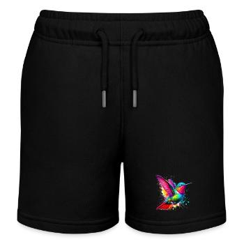 Kolibri - Kinder Organic Joggingshorts Mini Bolter von Stanley/Stella - Schwarz - Vorne