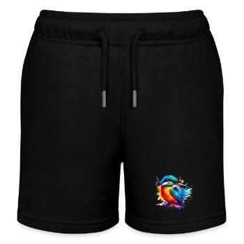 Martin-pêcheur - Short de jogging enfant bio Stanley/Stella - noir - Devant