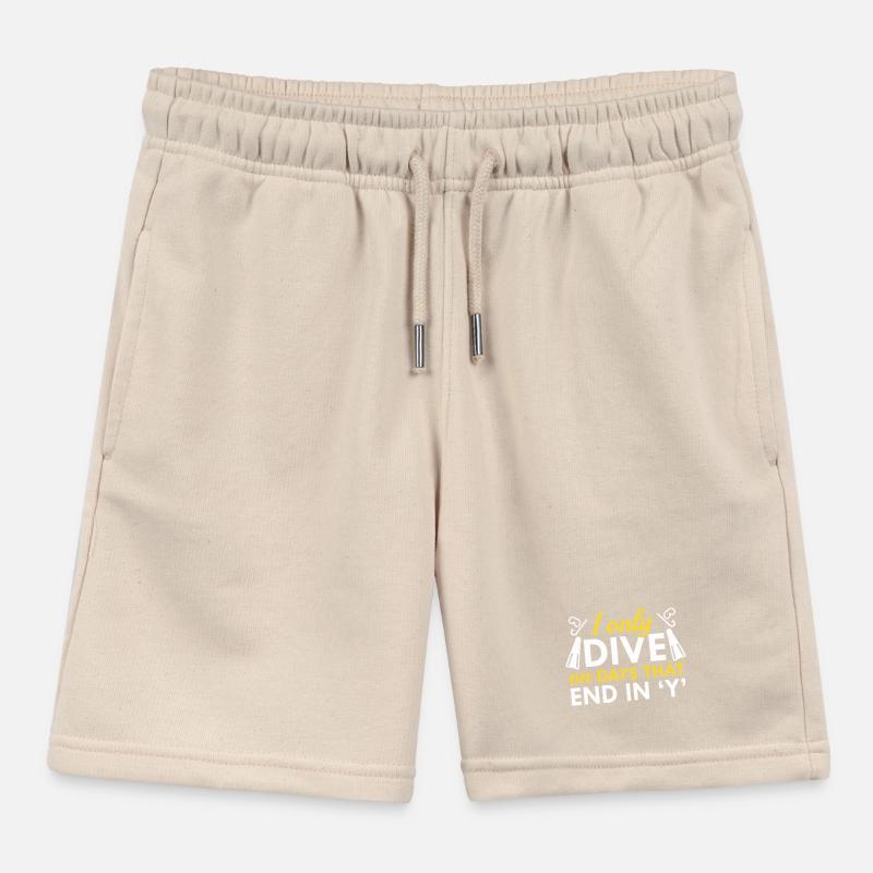 Diving I Only Dive Kids Organic Sweat Shorts by Stanley/Stella