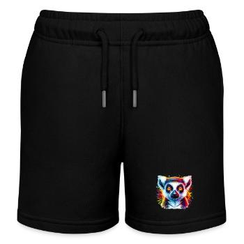 Lemur - Kids Organic Sweat Shorts by Stanley/Stella - black - Front