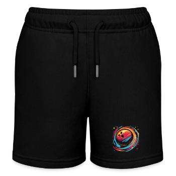 Boule de bowling rétro - Short de jogging enfant bio Stanley/Stella - noir - Devant