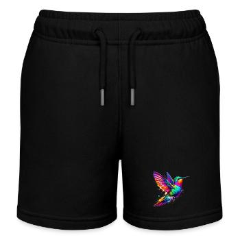 Kolibri - Kinder Organic Joggingshorts Mini Bolter von Stanley/Stella - Schwarz - Vorne