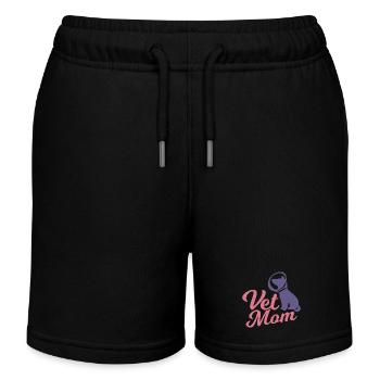 Veterinär Mutter - Kinder Organic Joggingshorts Mini Bolter von Stanley/Stella - Schwarz - Vorne