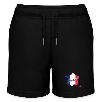 Flag of France, French pride - Kids Organic Sweat Shorts by Stanley/Stella - black - Front