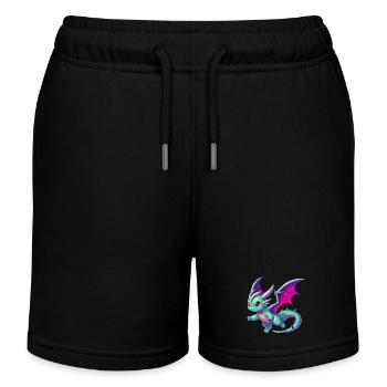 Dragon - Kids Organic Sweat Shorts by Stanley/Stella - black - Front
