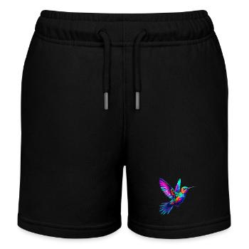 Kolibri - Kinder Organic Joggingshorts Mini Bolter von Stanley/Stella - Schwarz - Vorne