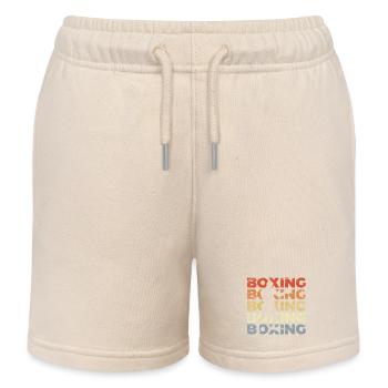 Coffrets Vintage - Short de jogging enfant bio Stanley/Stella - écru doux - Devant