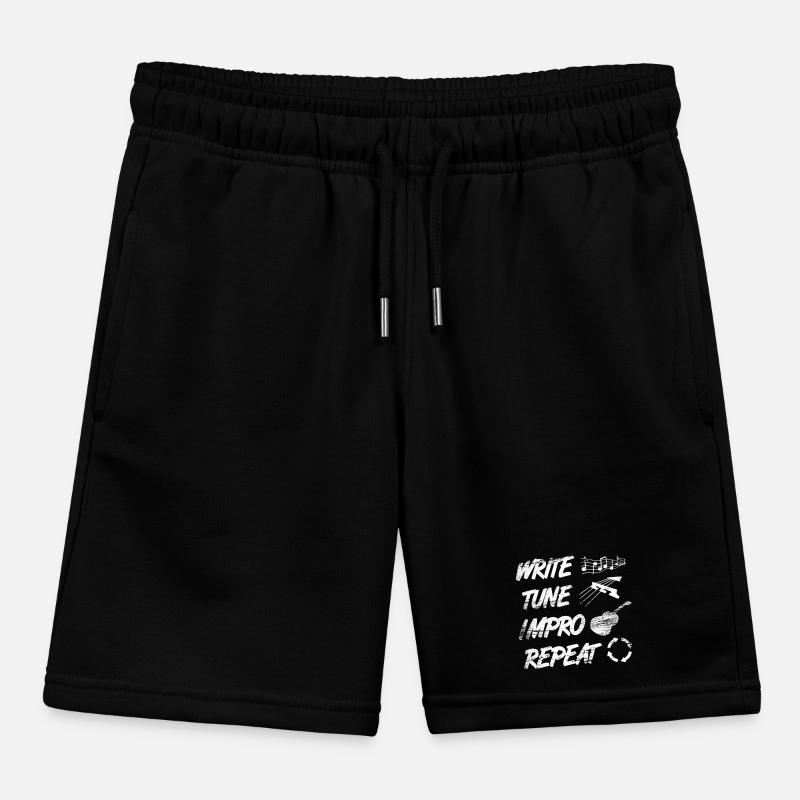 Writing, making music, improvising Kids Organic Sweat Shorts by Stanley/Stella