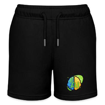 KI-Logo - Kinder Organic Joggingshorts Mini Bolter von Stanley/Stella - Schwarz - Vorne