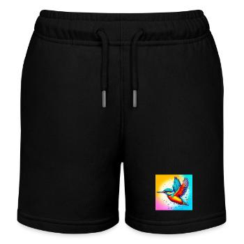 martin-pêcheur - Short de jogging enfant bio Stanley/Stella - noir - Devant
