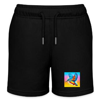 martin-pêcheur - Short de jogging enfant bio Stanley/Stella - noir - Devant