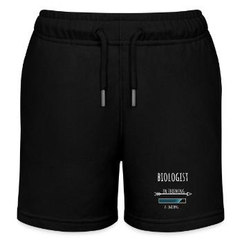 Biologist Gift Profession Training Biologist - Kids Organic Sweat Shorts by Stanley/Stella - black - Front
