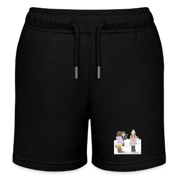 Scène d'hiver enfants - Short de jogging enfant bio Stanley/Stella - noir - Devant