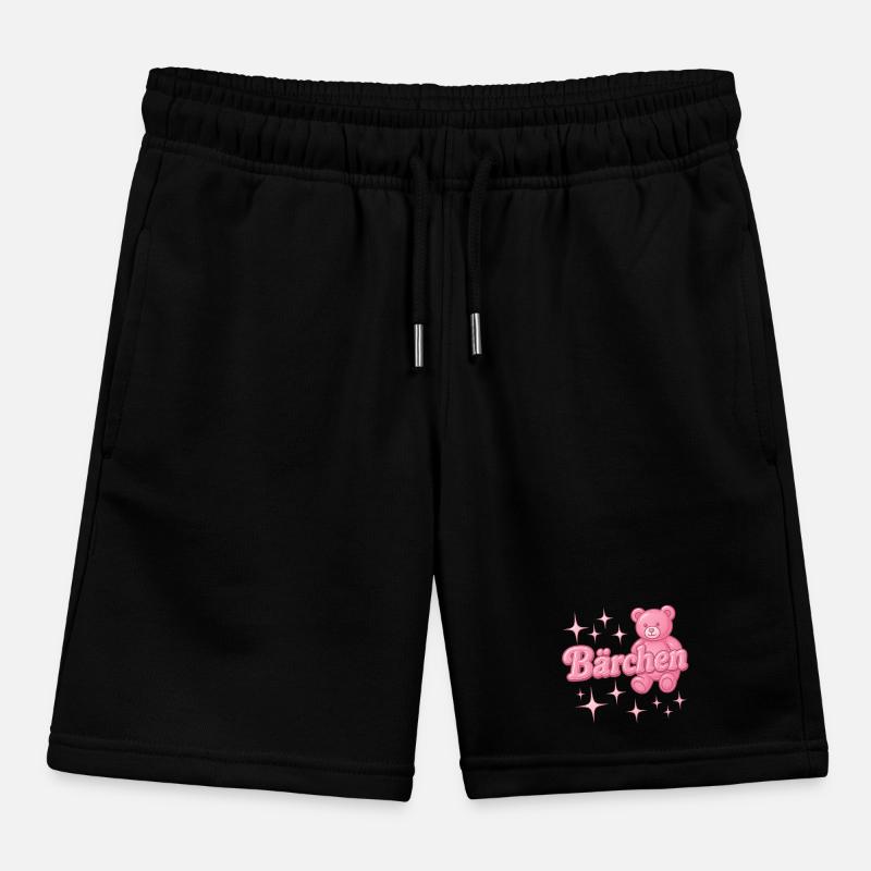 Bear / Y2K Nickname Statement Design Kids Organic Sweat Shorts by Stanley/Stella
