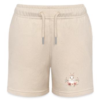 Rabbit - Kids Organic Sweat Shorts by Stanley/Stella - soft Ecru - Front