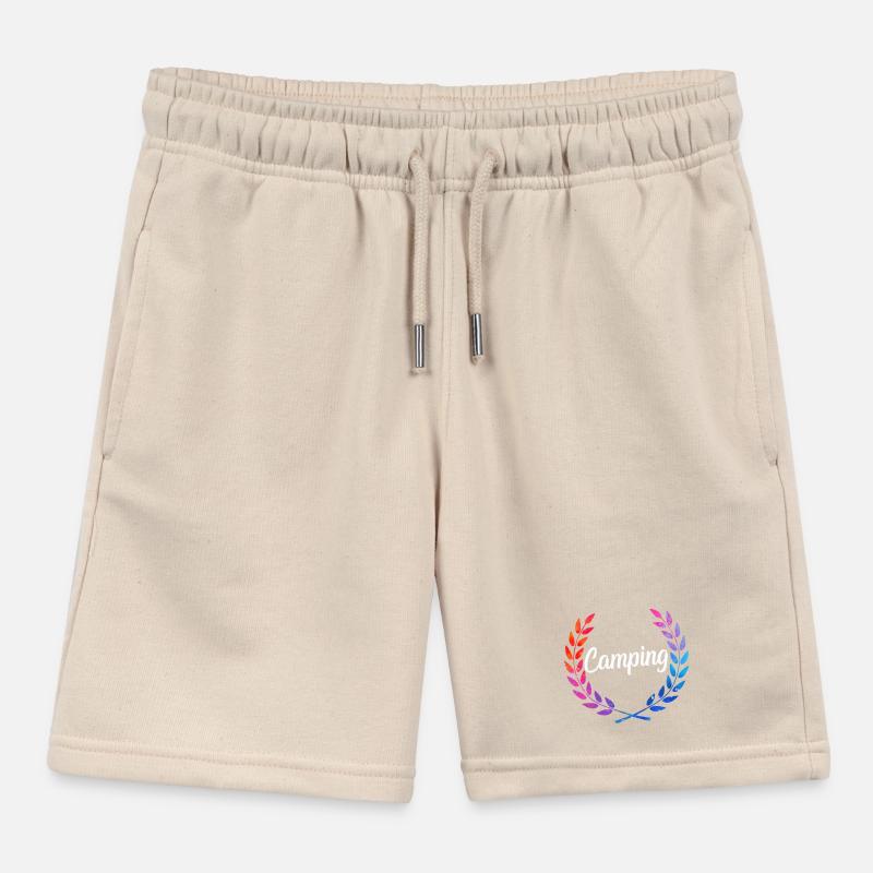 Camping Farblaurel Script Kinder Organic Joggingshorts Mini Bolter von Stanley/Stella