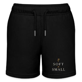 Eleganter Femininer Lebensstil, Sanfte - Kinder Organic Joggingshorts Mini Bolter von Stanley/Stella - Schwarz - Vorne