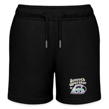 Kawaii Household Iron - Kids Organic Sweat Shorts by Stanley/Stella - black - Front