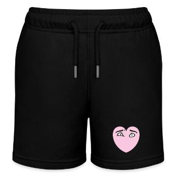 Heart Eyes - Short de jogging enfant bio Stanley/Stella - noir - Devant