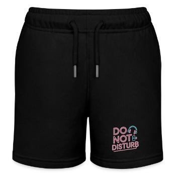 Ne dérangez pas le paresseux antisocial - Short de jogging enfant bio Stanley/Stella - noir - Devant