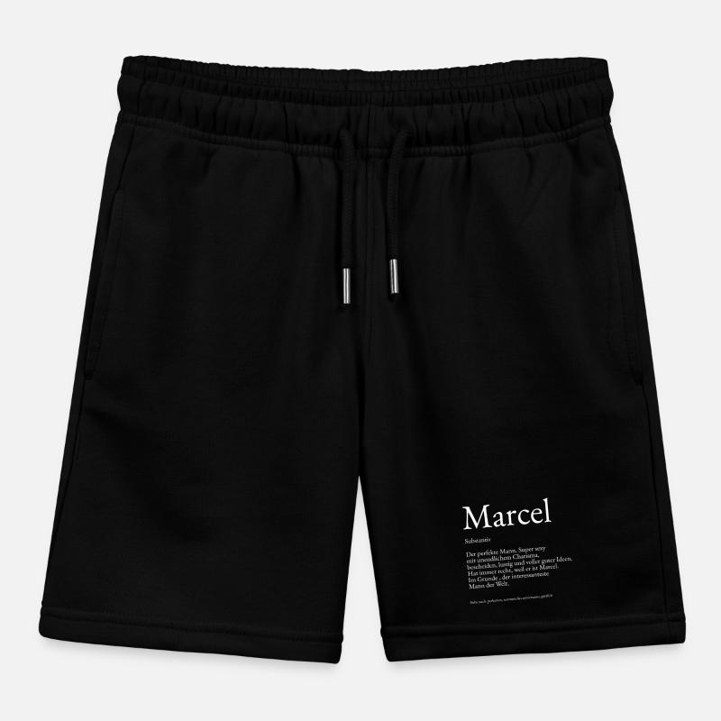 Marcel Dictionary explanation First name Marcel Kids Organic Sweat Shorts by Stanley/Stella