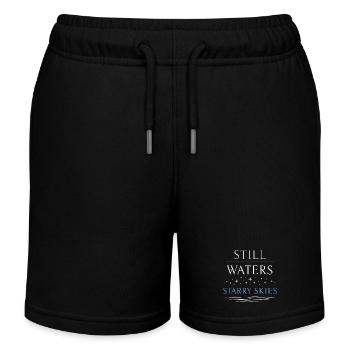 Nachtbootfahren Mit - Kinder Organic Joggingshorts Mini Bolter von Stanley/Stella - Schwarz - Vorne