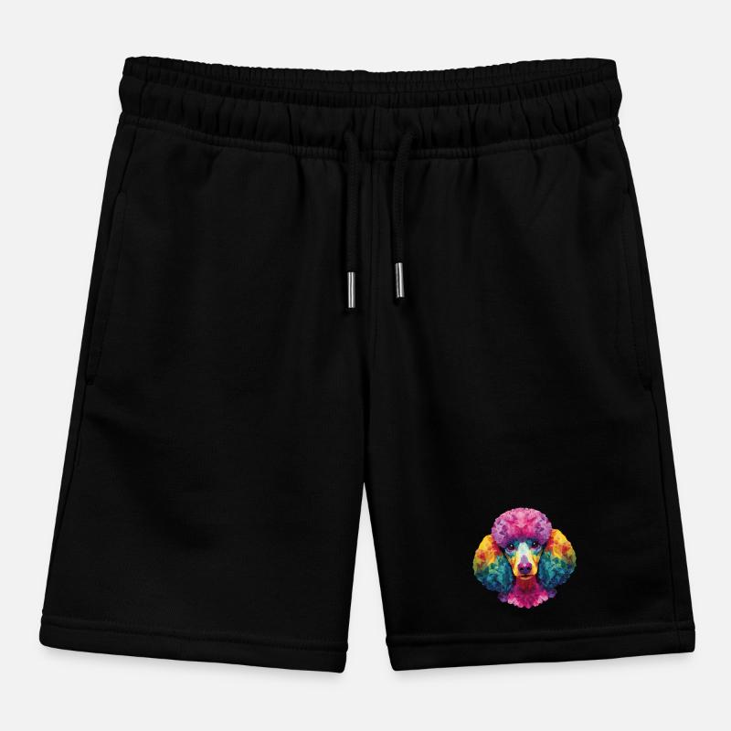 Poodle Dog Kids Organic Sweat Shorts by Stanley/Stella