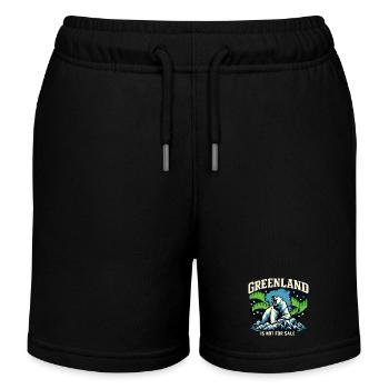 Grönland Steht Nicht Zum Verkauf Hände Weg - Kinder Organic Joggingshorts Mini Bolter von Stanley/Stella - Schwarz - Vorne