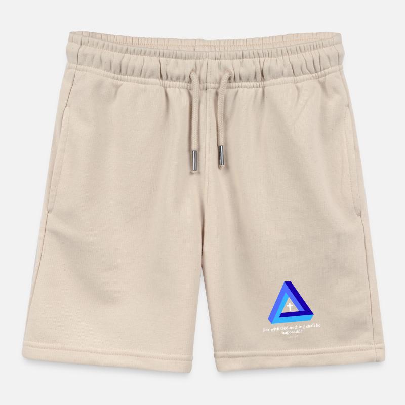 For with God, nothing shall be impossible. Hatch Kids Organic Sweat Shorts by Stanley/Stella